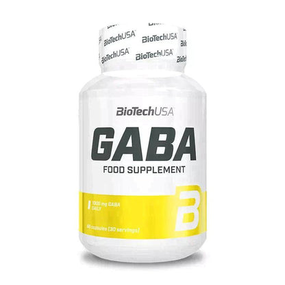 BioTechUSA GABA Nahrungsergänzungsmittel mit 1000 mg GABA täglich, 60 Kapseln
