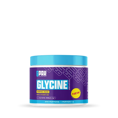 Glycin Aminosäure mit Vitamin B6, 200 Portionen, neue Formel