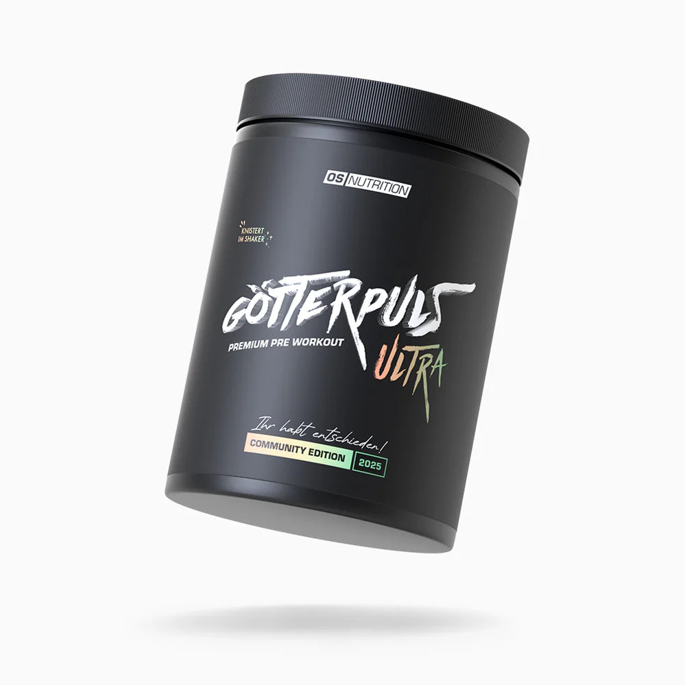 OS Nutrition Götterpuls ULTRA Premium Pre Workout Dose in Schwarz
