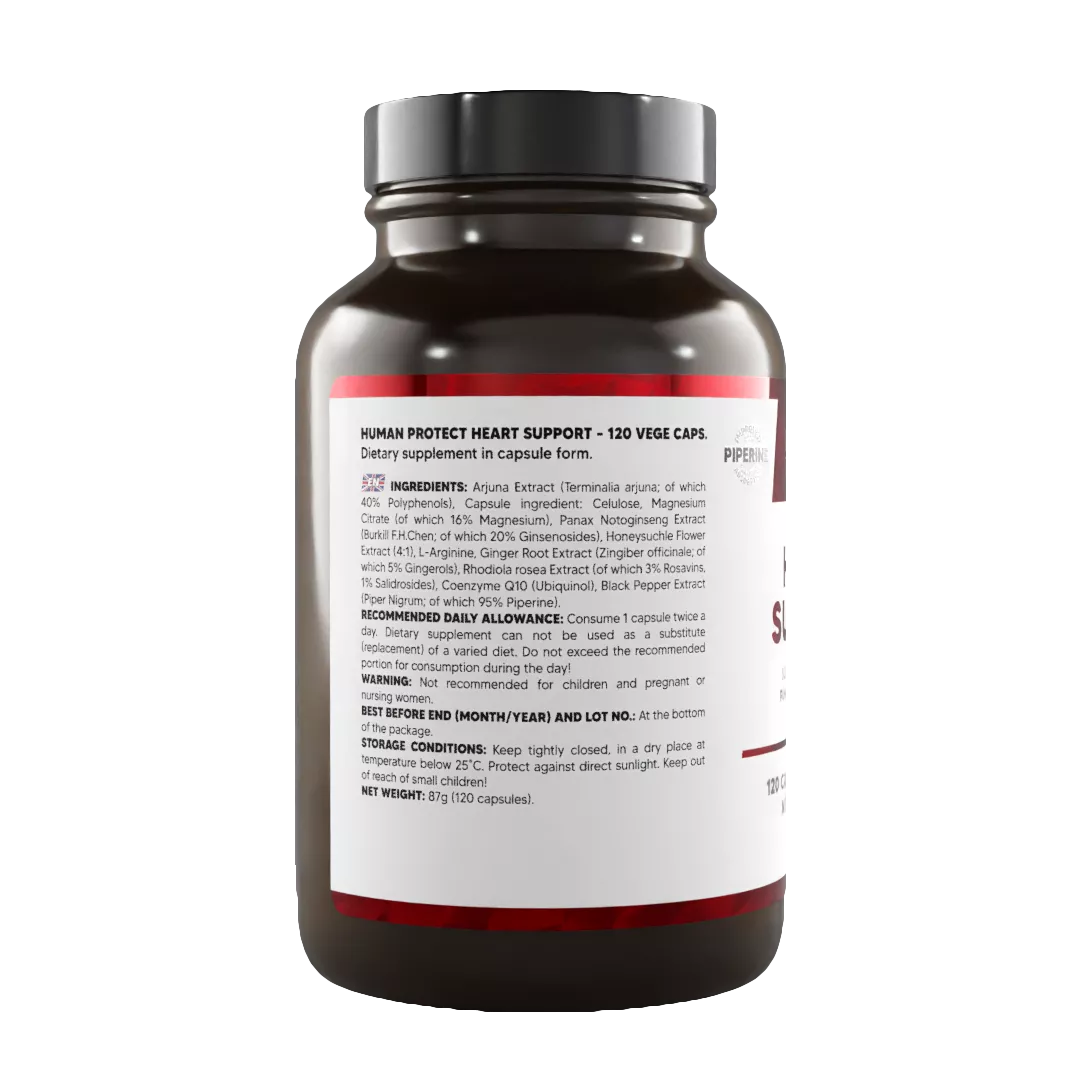 HUMAN PROTECT HEART SUPPORT – 120 VEGE CAPS. - trainings-booster.de