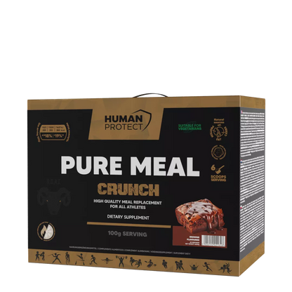 Human Protect Pure Meal Crunch Mahlzeitenersatz in Brownie-Geschmack, 3000g Packung