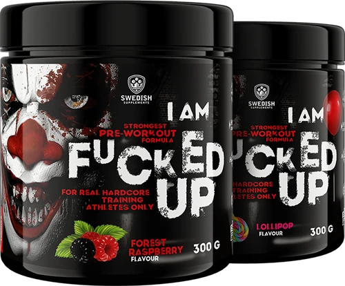 Swedish Supplements I am Fucked Up Pre-Workout Booster, Forest Raspberry, 300g