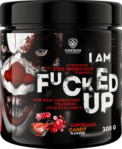 Swedish Supplements I am Fucked up Joker Pre-Workout Booster, 300g, Supercar Candy Flavour