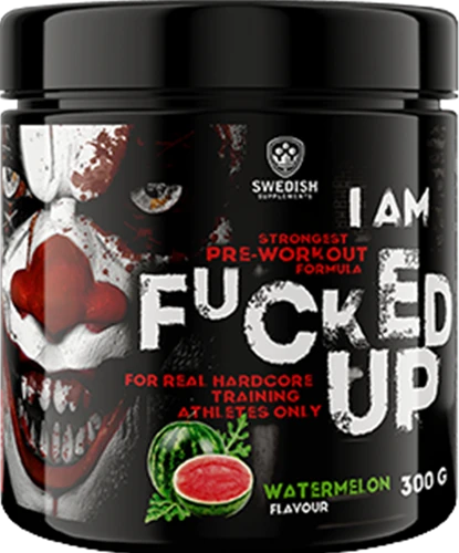 Swedish Supplements I am Fucked Up Pre-Workout Booster in Wassermelone, 300g Dose
