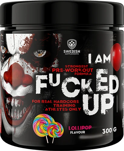 Swedish Supplements I am Fucked Up Pre-Workout Booster, 300g, Lollipop Flavour