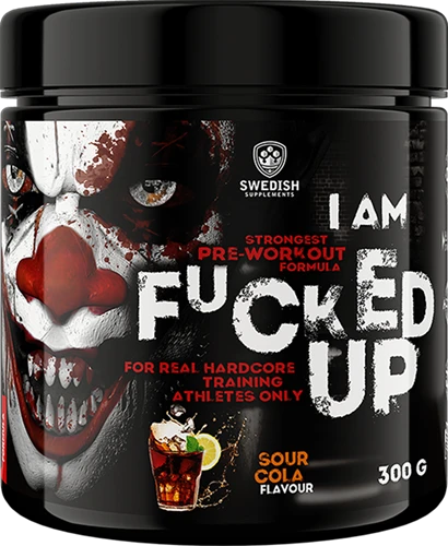 Swedish Supplements I am Fucked up Pre-Workout Booster in Sour Cola Geschmack, 300g Dose