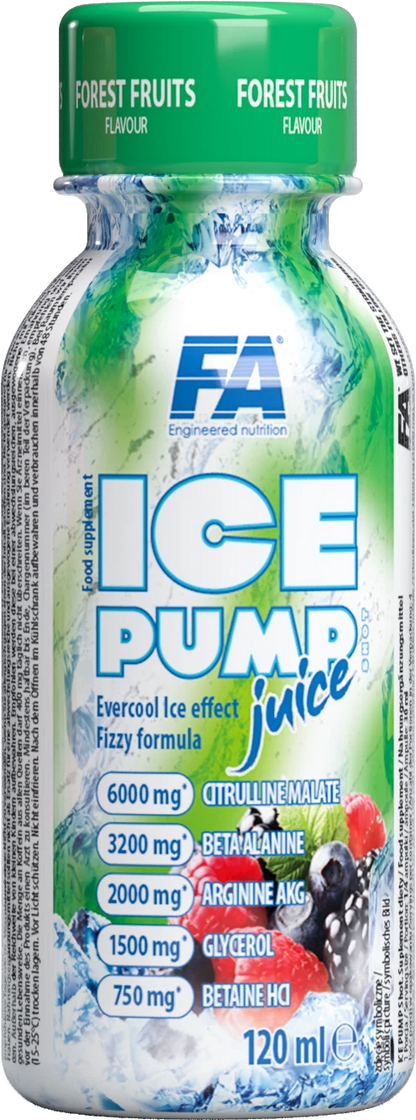 FA Ice Pump Juice Nahrungsergänzungsmittel in Waldfrüchte-Geschmack, 120 ml Flasche