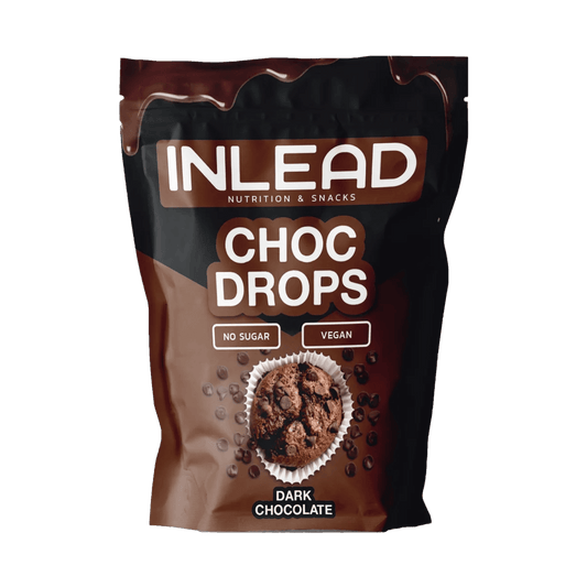 Inlead Nutrition Choc Drops zuckerfreie vegane Zartbitterschokolade
