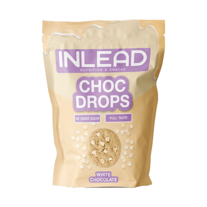 Inlead Nutrition Choc Drops White Chocolate, zuckerfreie Snack-Beutel