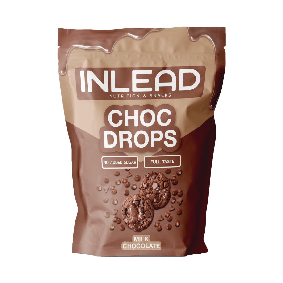 Inlead Nutrition Choc Drops Milchschokolade, zuckerfrei, 150g Packung