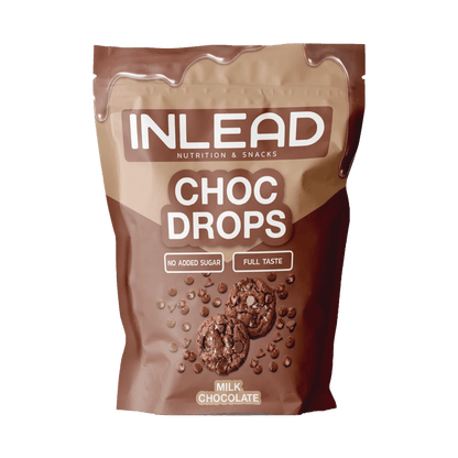 Inlead Nutrition Choc Drops Milchschokolade, zuckerfrei, 150g Packung