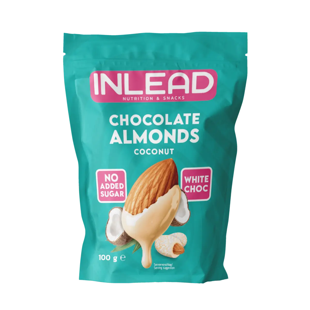 Inlead Nutrition Chocolate Almonds Coconut, 100g Beutel, ohne Zuckerzusatz