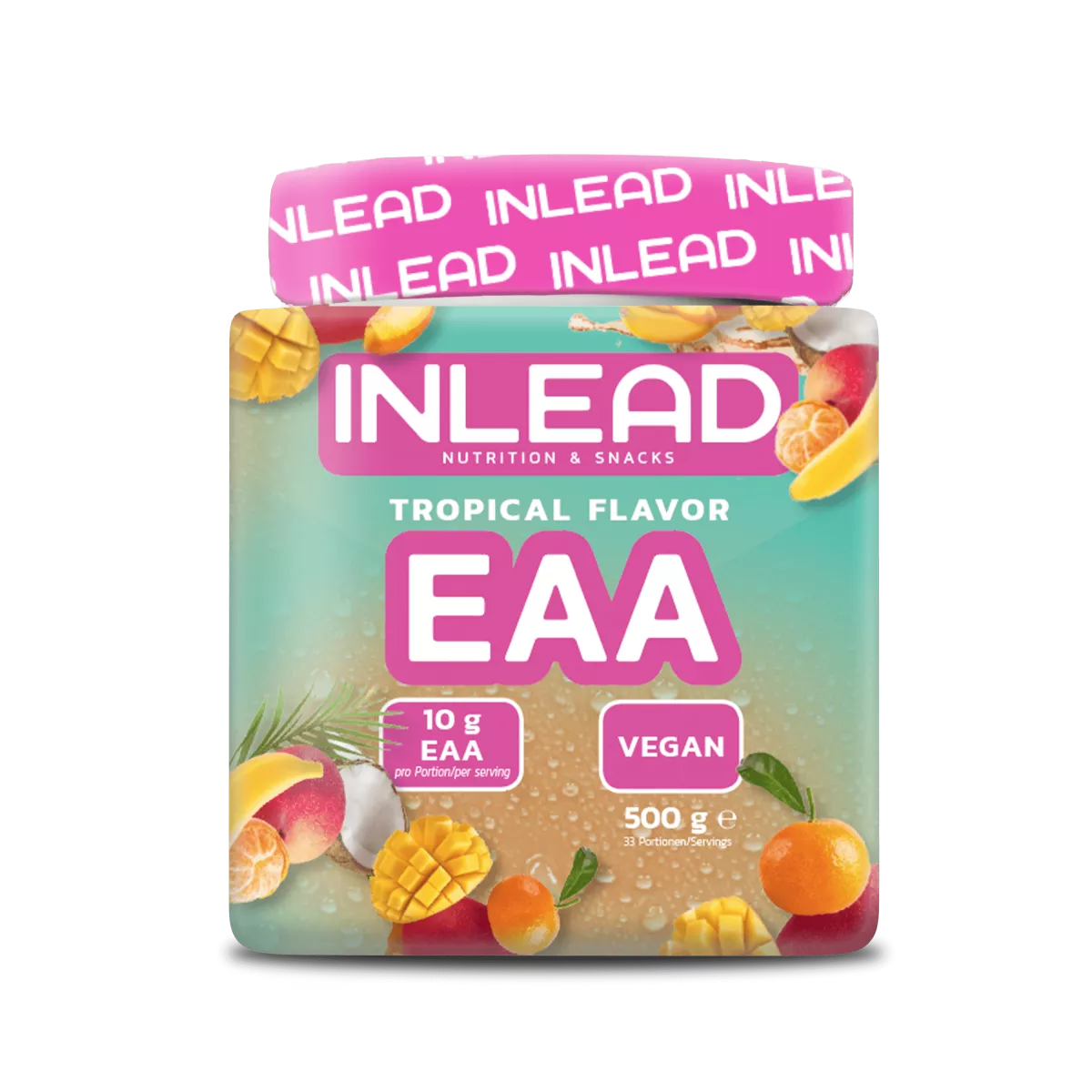 Inlead Nutrition EAA in Tropical Flavor, 500g veganes Nahrungsergänzungsmittel