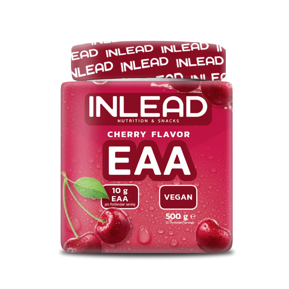 Inlead Nutrition EAA in Kirschgeschmack, 500g vegane essenzielle Aminosäuren