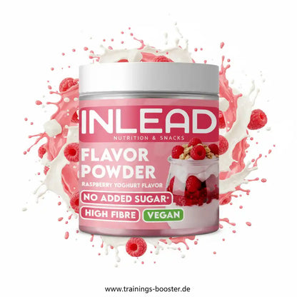 Inlead Nutrition Flavor Powder Himbeer-Joghurt Geschmack, vegan und ohne Zuckerzusatz