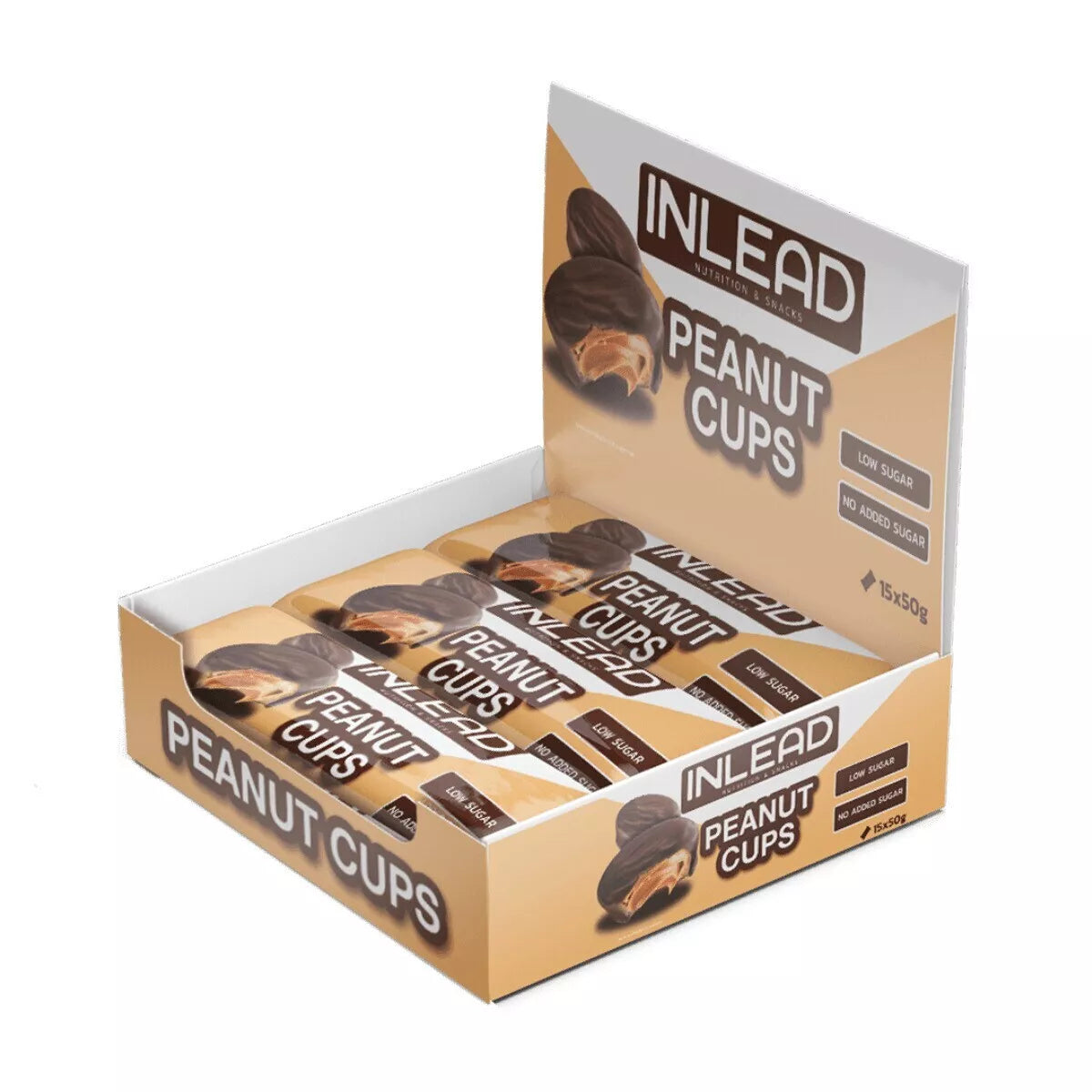 Inlead Peanut Cups 15x50g - trainings-booster.de