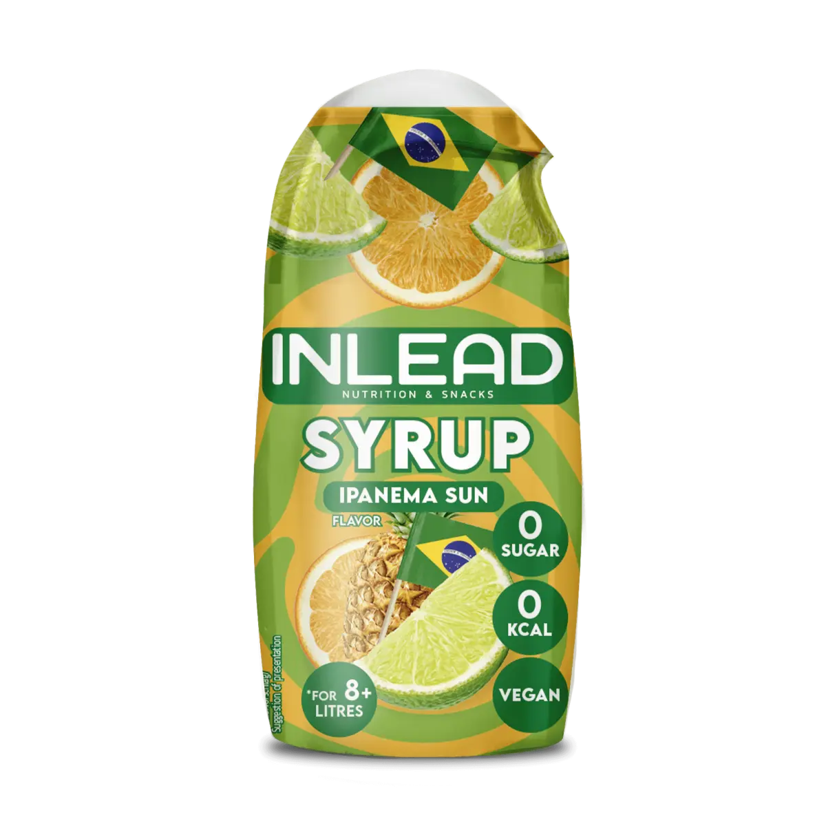 Inlead Syrup Ipanema Sun Geschmack, kalorienfrei und vegan für 8+ Liter.