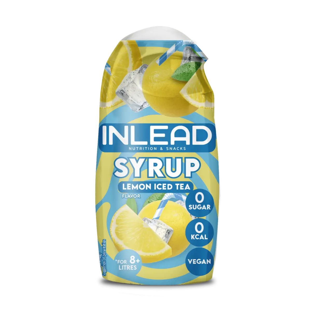 Inlead Syrup Lemon Iced Tea, zuckerfreier Getränkesirup, vegan, 0 kcal