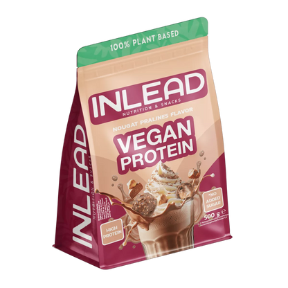 Inlead Nutrition Vegan Protein 500g Beutel in Nougat Pralinen Geschmack