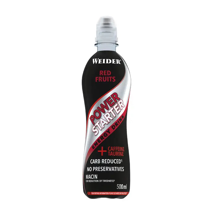 Joe Weider Power Starter Energy 500 ml, Red Fruits Inkl. Pfand - trainings-booster.de