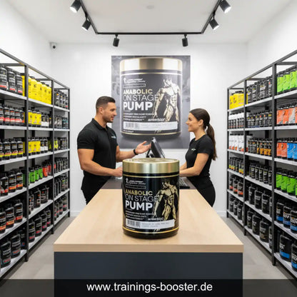 Kevin Levrone Anabolic On Stage Pump Booster in einem Sportnahrungsmittelladen