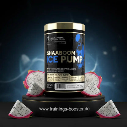Kevin Levrone Shaaboom ICE Pump Nahrungsergänzungsmittel mit Drachenfrucht-Stücken