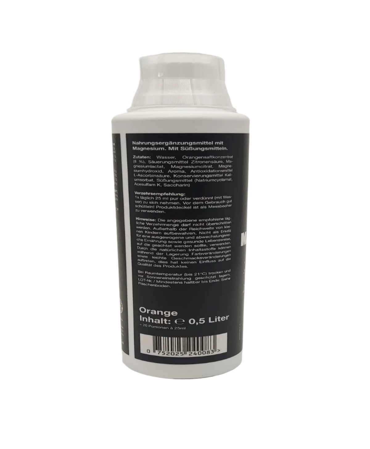 Magnesium Liquid 500ml Orange - trainings-booster.de