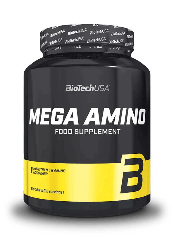 BioTechUSA Mega Amino Nahrungsergänzungsmittel Dose mit 500 Tabletten