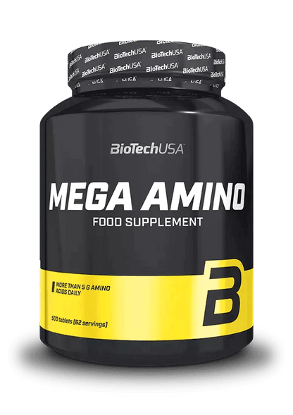 BioTechUSA Mega Amino Nahrungsergänzungsmittel Dose mit 500 Tabletten