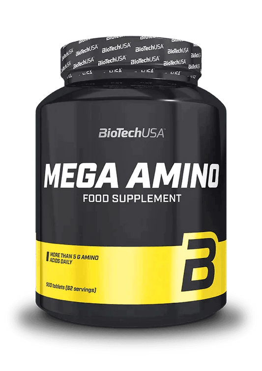 BioTechUSA Mega Amino Nahrungsergänzungsmittel Dose mit 500 Tabletten