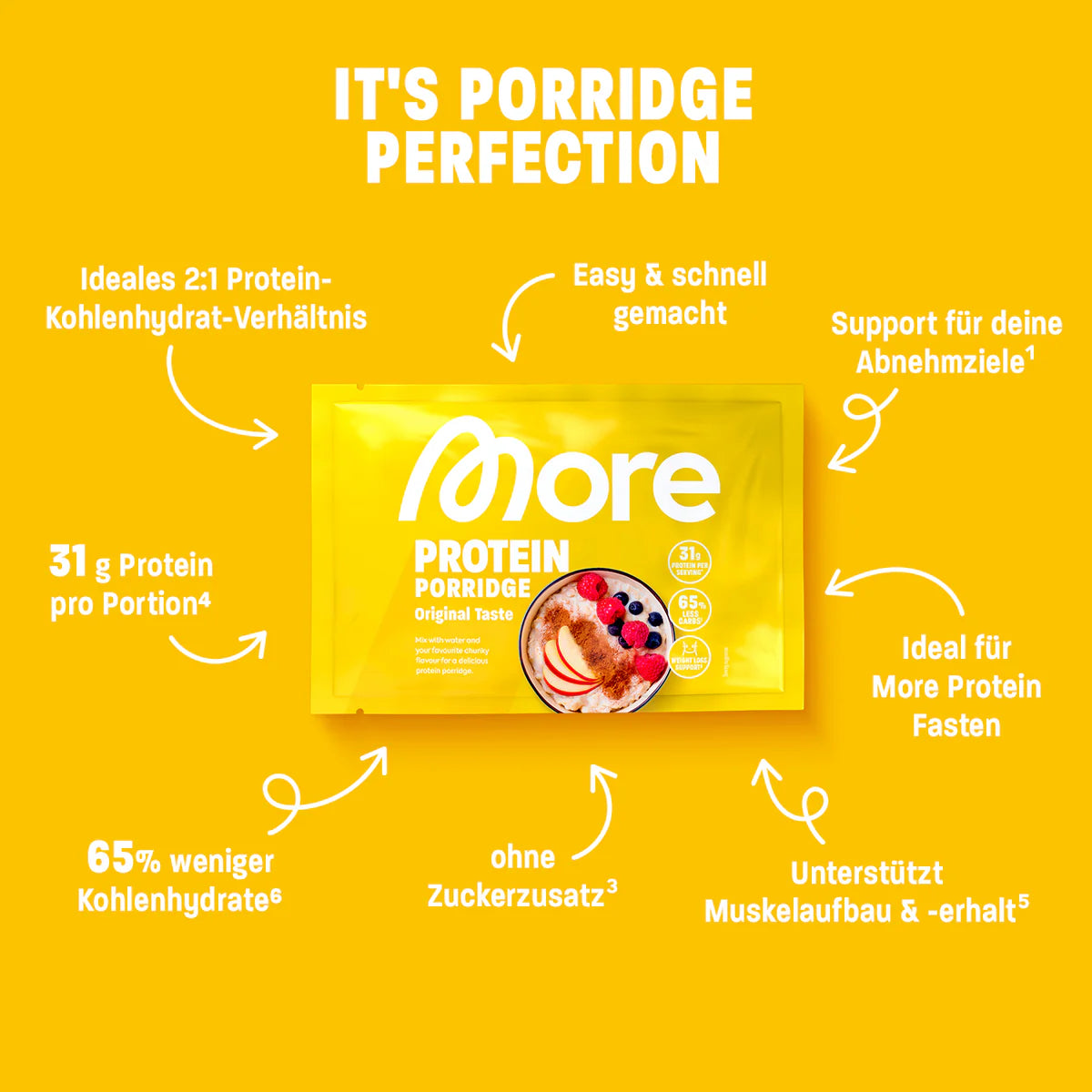 More Protein Porridge 62g - Original Taste - trainings-booster.de