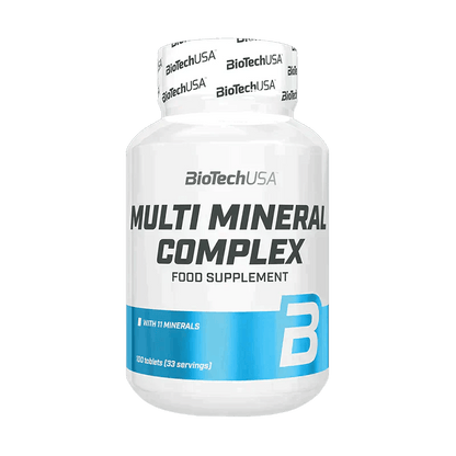 BioTechUSA Multi Mineral Complex Nahrungsergänzung mit 11 Mineralstoffen, 100 Tabletten