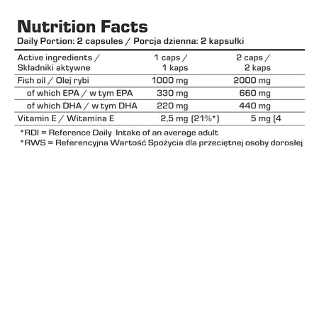 Omega 3 220 x 1000mg - trainings-booster.de