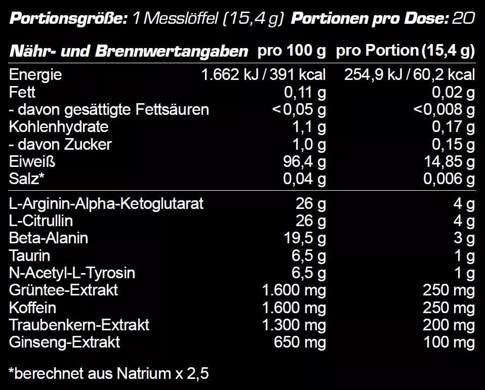 OS Nutrition Götterpuls Pre Workout Booster 308g - trainings-booster.de