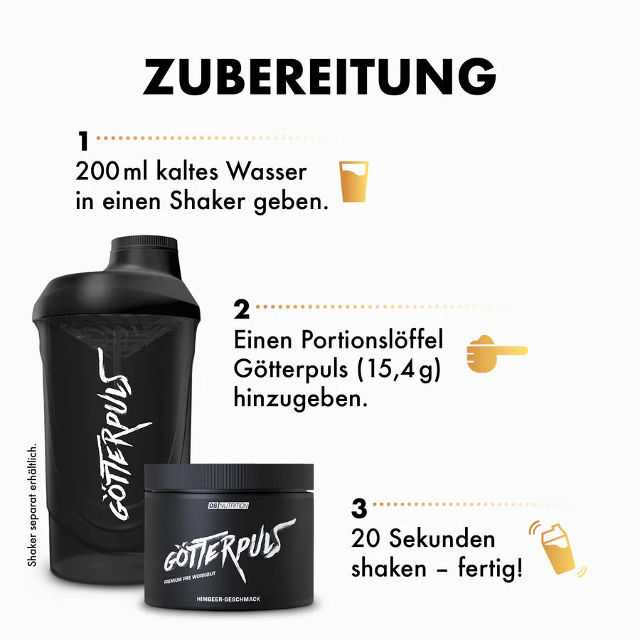 OS Nutrition Götterpuls Pre Workout Booster 308g - trainings-booster.de
