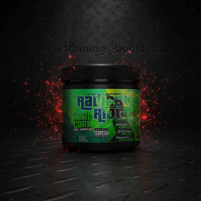 Radical Riot Hardcore Pre-Workout Nahrungsergänzungsmittel für mehr Energie und Kraft