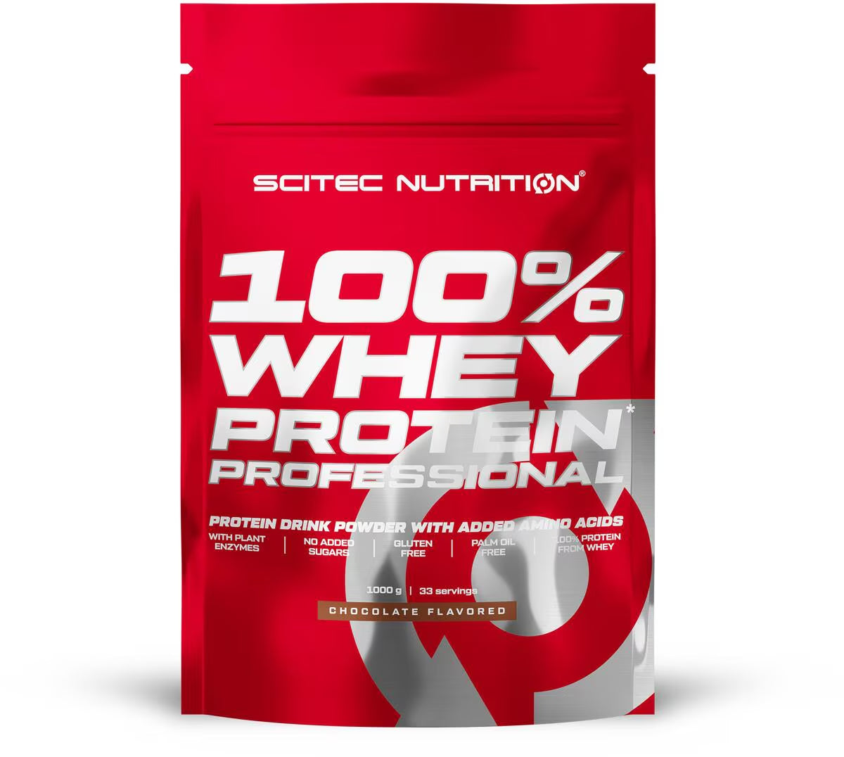 Scitec Nutrition 100% Whey Protein Professional, Schokoladen-Geschmack, Eiweißpulver mit Aminosäuren
