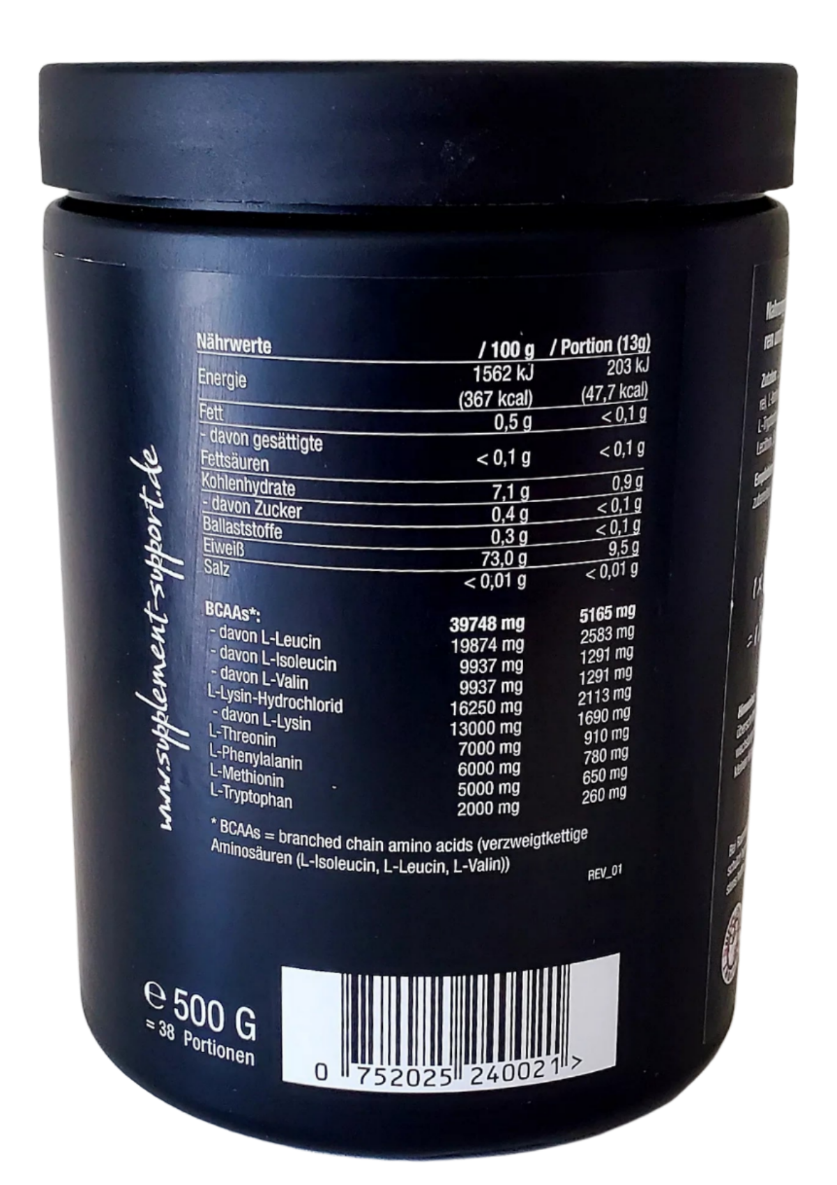 Supplement Support EAA Complex 500g - trainings-booster.de