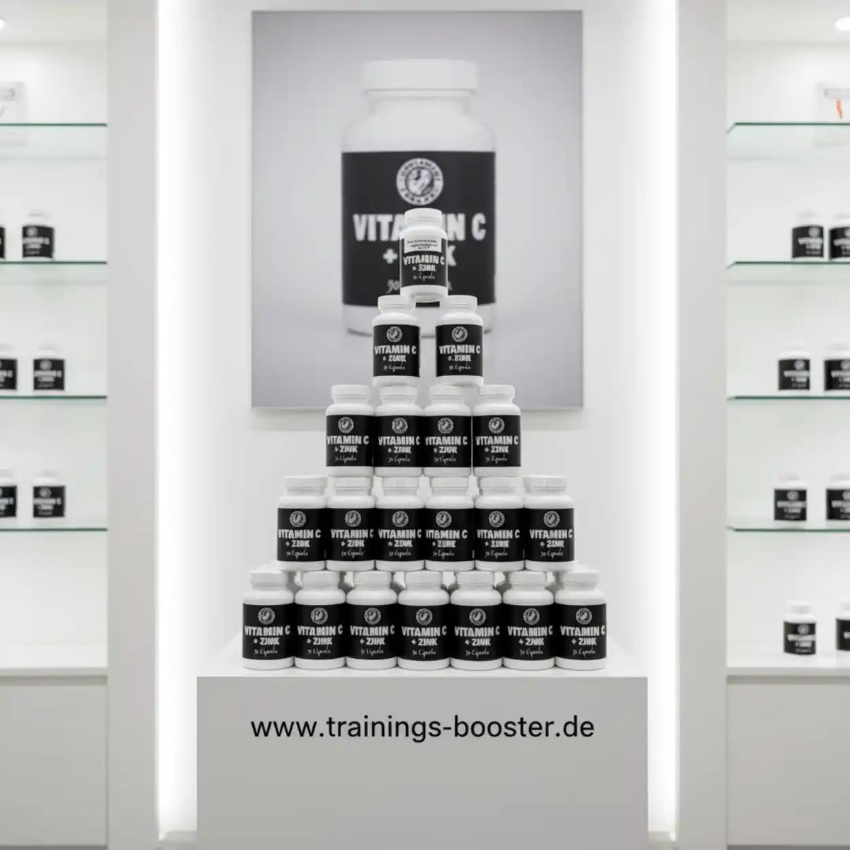 Supplement Support Vitamin C + Zink 90 Vegan Kapseln - trainings-booster.de