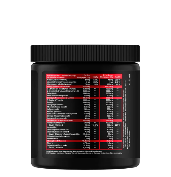 VALHALLA Pre Workout Booster 400g - trainings-booster.de