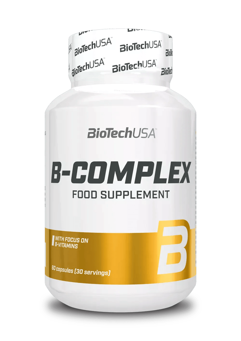 BioTechUSA B-Complex Nahrungsergänzung mit B-Vitaminen, 60 Kapseln für Sport und Training
