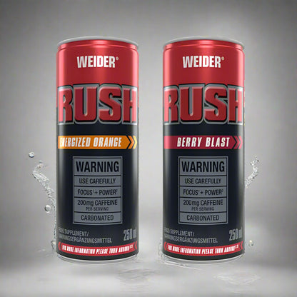 WEIDER RUSH RTD ROTE BEEREN / 250 ML DOSE INKL. PFAND - trainings-booster.de