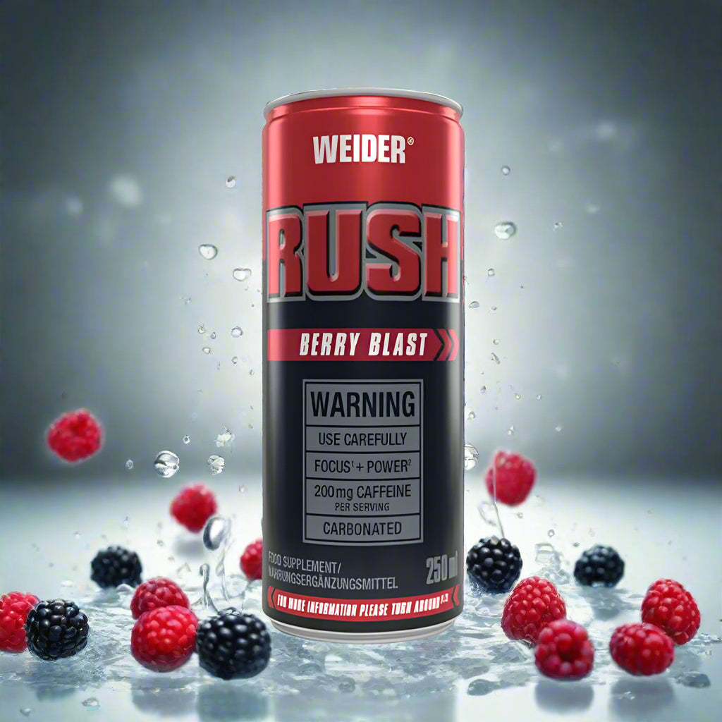 WEIDER RUSH RTD ROTE BEEREN / 250 ML DOSE INKL. PFAND - trainings-booster.de