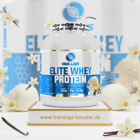 YAVA LABS Elite Whey Protein Concentrate Vanille Eiscreme 2kg Protein Pulver